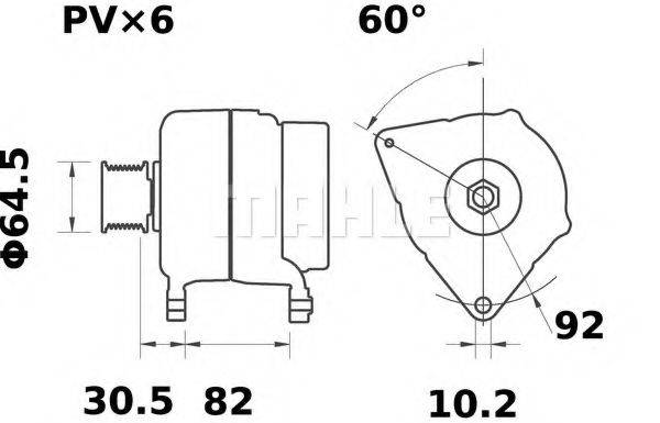 MAHLE ORIGINAL MG 57