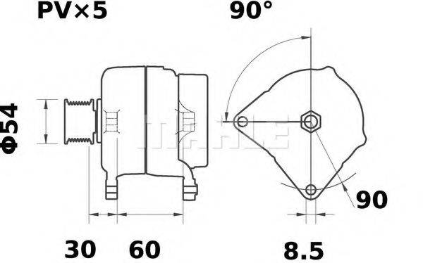 MAHLE ORIGINAL MG 8