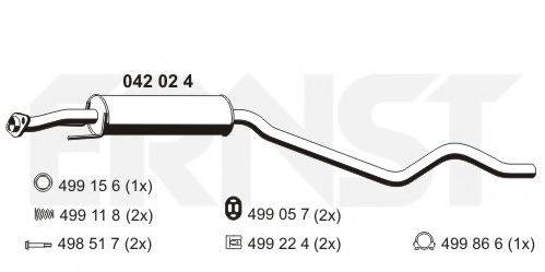 GENERAL MOTORS 90411564 Передглушувач вихлопних газів