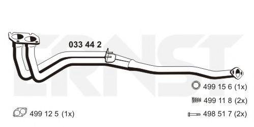 KLARIUS 301015 Труба вихлопного газу