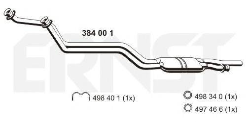 ERNST 384001 Передглушувач вихлопних газів