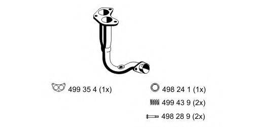HJS 91154504 Труба вихлопного газу