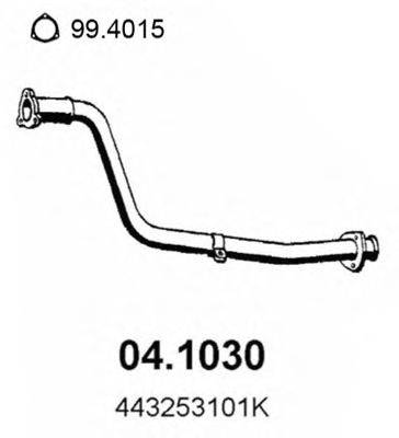 MTS 01.1532 Труба вихлопного газу