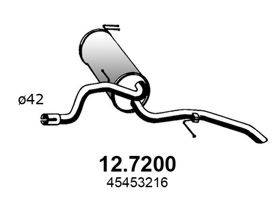 BOSAL 279-331 Глушник вихлопних газів кінцевий