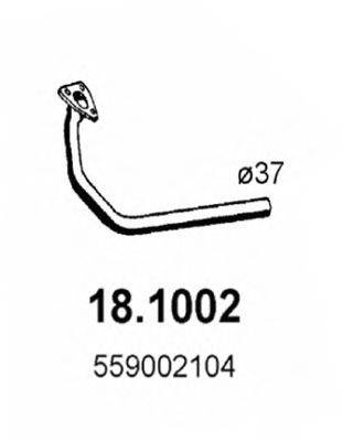 ASSO 181002 Труба вихлопного газу