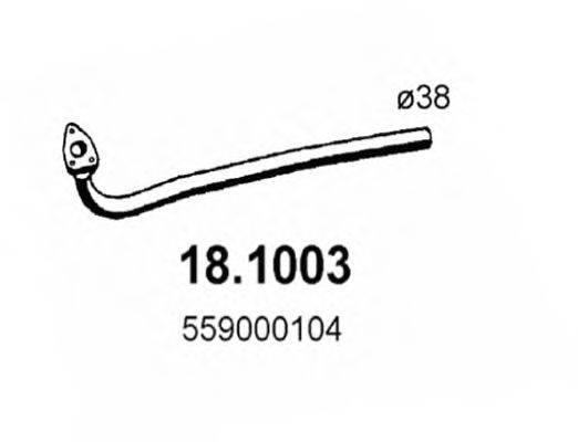 ASSO 181003 Труба вихлопного газу