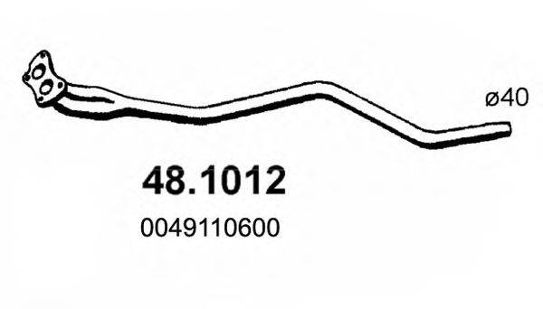 ASSO 481012 Труба вихлопного газу
