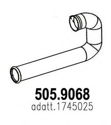 DAF 1745025 Труба вихлопного газу