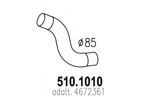 IMASAF 76.35.06 Труба вихлопного газу