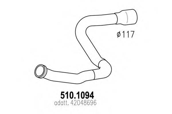 IMASAF 75.88.02 Труба вихлопного газу
