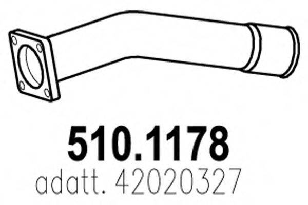 IMASAF 75.82.01 Труба вихлопного газу