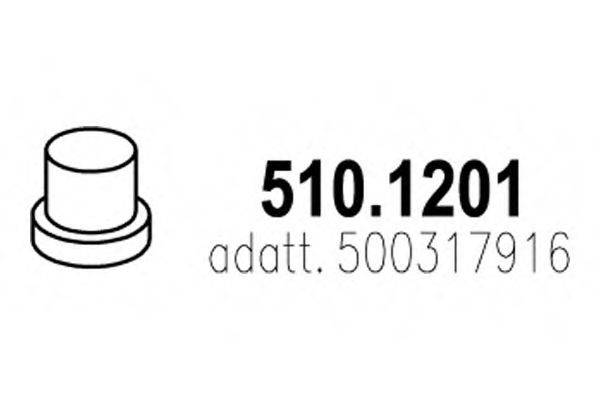 ASSO 5101201 Труба вихлопного газу