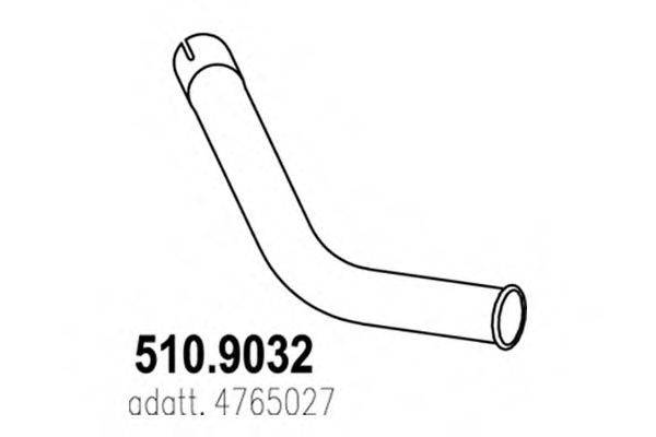 DINEX 28643 Труба вихлопного газу