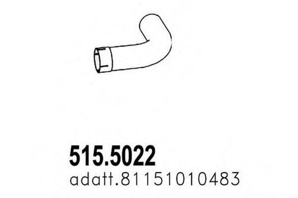 ASSO 5155022 Труба вихлопного газу