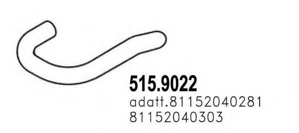 DINEX 47605 Труба вихлопного газу