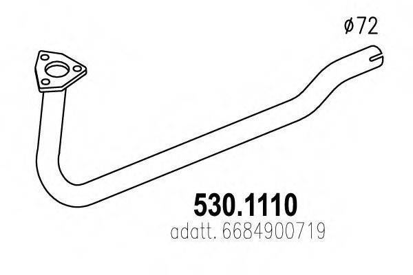 ASSO 5301110 Труба вихлопного газу