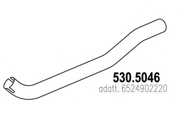 DINEX 52140 Труба вихлопного газу