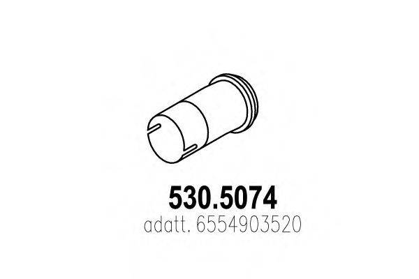 DINEX 54144 Труба вихлопного газу