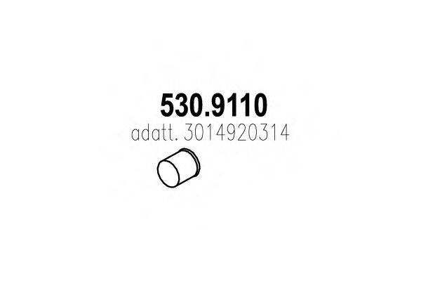 DINEX 50637 Труба вихлопного газу