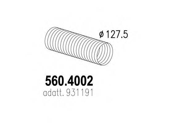 ASSO 5604002 Гофрована труба, вихлопна система