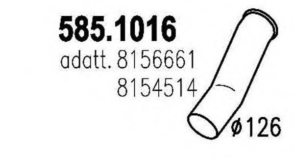 DINEX 81143 Труба вихлопного газу