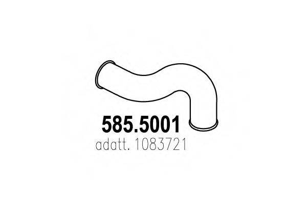 DINEX 80699 Труба вихлопного газу