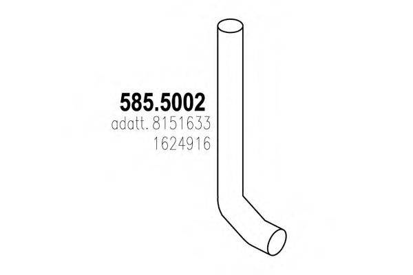 DINEX 80698 Труба вихлопного газу