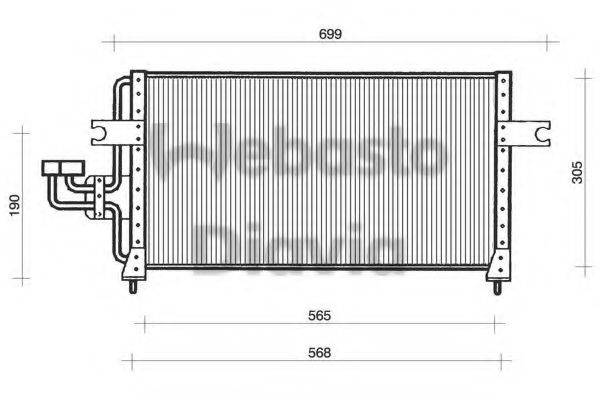 WEBASTO TSP0225032 Конденсатор, кондиціонер