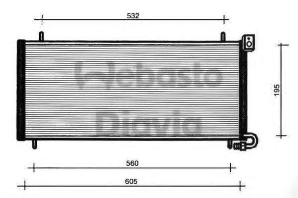WEBASTO TSP0225090 Конденсатор, кондиціонер