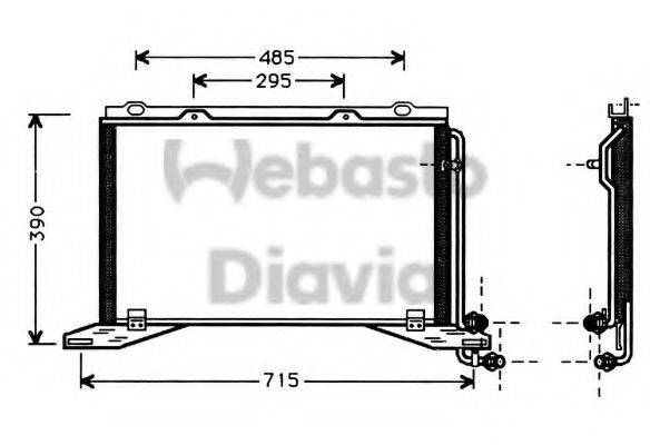 WEBASTO TSP0225124 Конденсатор, кондиціонер