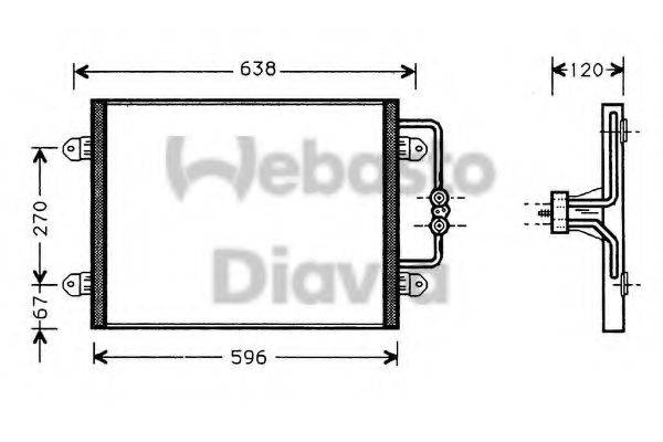 WEBASTO TSP0225140 Конденсатор, кондиціонер