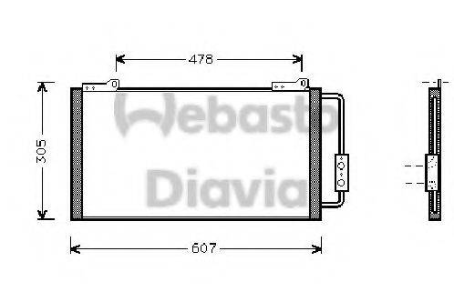 WEBASTO TSP0225141 Конденсатор, кондиціонер