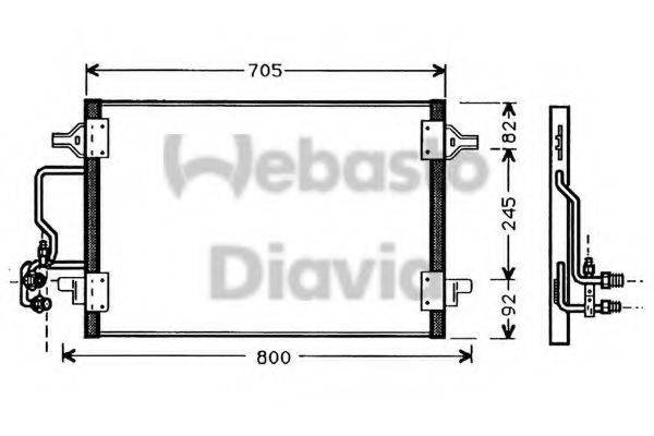WEBASTO TSP0225145 Конденсатор, кондиціонер