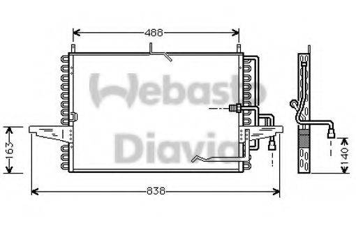 WEBASTO TSP0225148 Конденсатор, кондиціонер