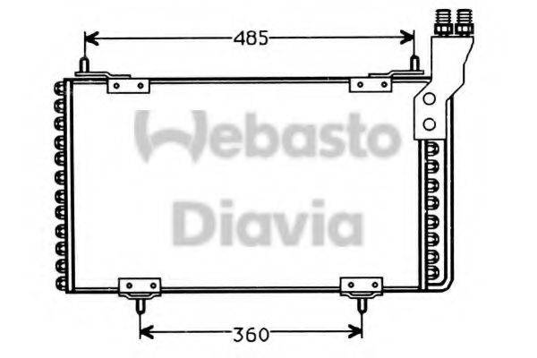 WEBASTO TSP0225158 Конденсатор, кондиціонер