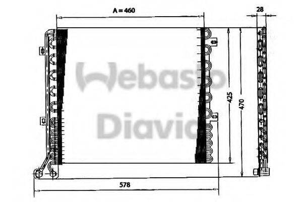 WEBASTO TSP0225167 Конденсатор, кондиціонер
