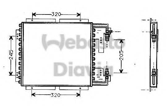 WEBASTO TSP0225178 Конденсатор, кондиціонер