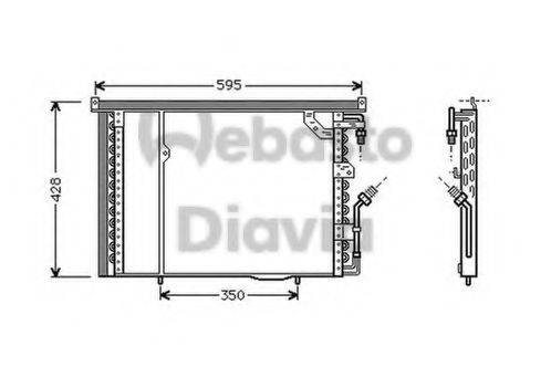 WEBASTO TSP0225192 Конденсатор, кондиціонер
