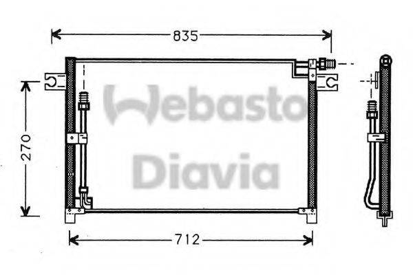 WEBASTO TSP0225220 Конденсатор, кондиціонер