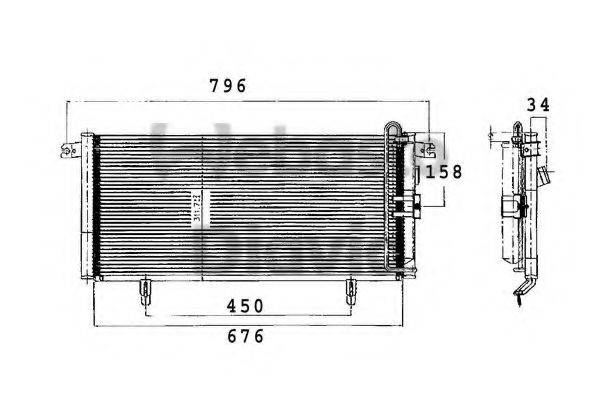 WEBASTO TSP0225224 Конденсатор, кондиціонер