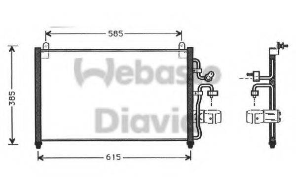 WEBASTO TSP0225253 Конденсатор, кондиціонер