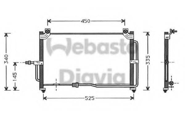 WEBASTO TSP0225254 Конденсатор, кондиціонер