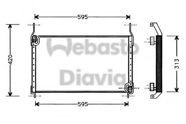 WEBASTO TSP0225258 Конденсатор, кондиціонер