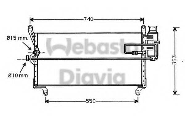 WEBASTO TSP0225267 Конденсатор, кондиціонер