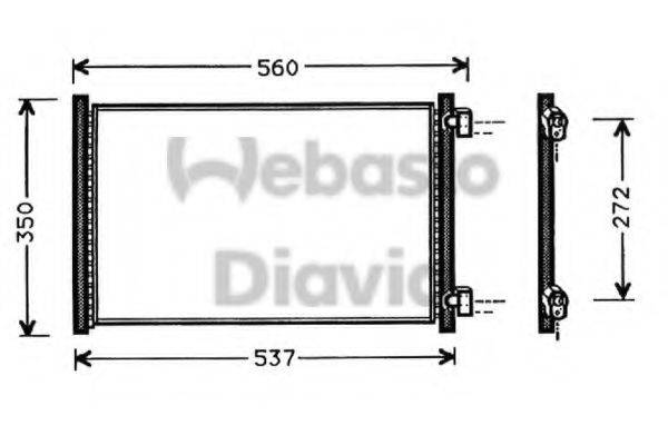 WEBASTO TSP0225271 Конденсатор, кондиціонер