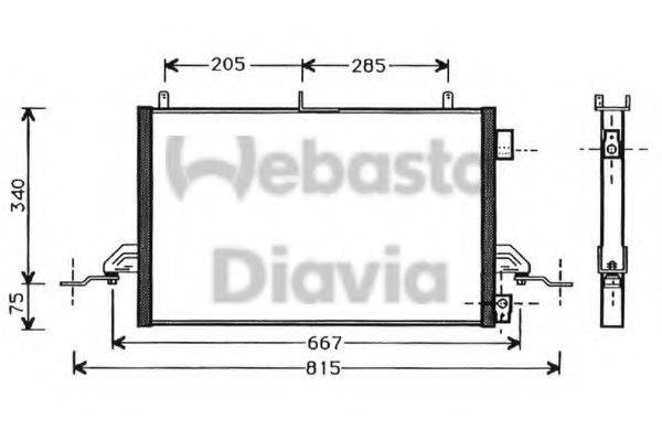 WEBASTO TSP0225276 Конденсатор, кондиціонер