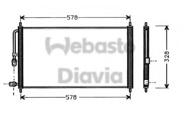 WEBASTO TSP0225281 Конденсатор, кондиціонер