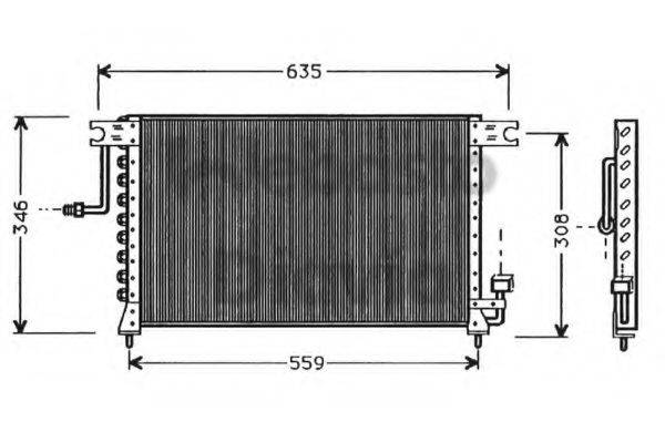 WEBASTO TSP0225288 Конденсатор, кондиціонер