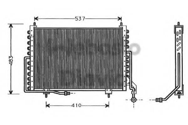 WEBASTO TSP0225296 Конденсатор, кондиціонер