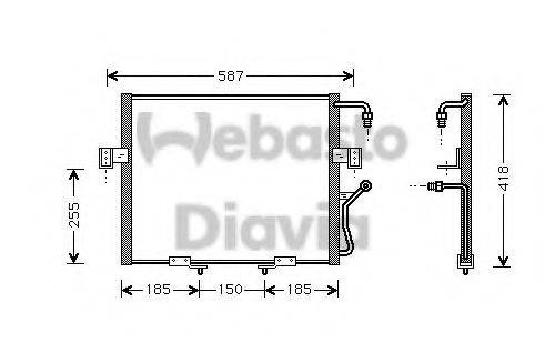 WEBASTO TSP0225304 Конденсатор, кондиціонер
